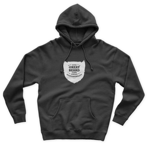 With Great Beard Comes Great Responsibility 1 Art Simple Unisex Hoodie