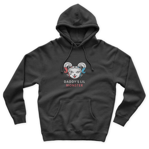 Daddys Lil Monster Harley Quinn Parody Simple Vintage Unisex Hoodie
