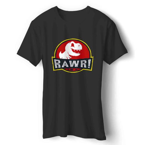 Rawr Jurassic Park Logo Man's T-Shirt