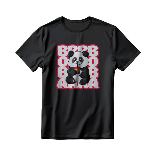 Boba Bubble Tea Drink Cute Kawaii Panda Bear Men’s T-Shirt