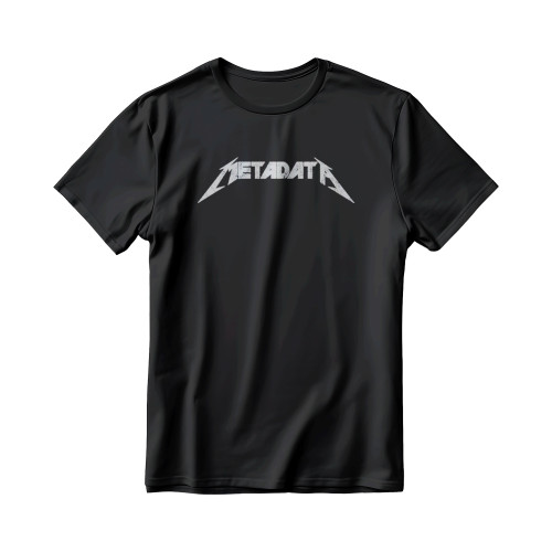 Metadata Logo Metallica Men's T-Shirt Metadata Logo Metallica Men's T-Shirt