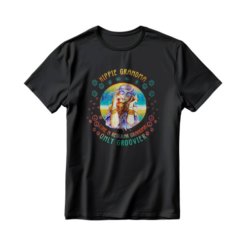 Hippie Grandma Like A Regular Grandma Only Groovier Men's T-Shirt