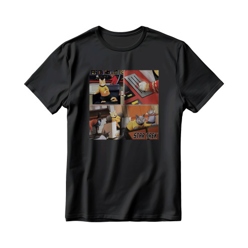 Star Trek Warp Speed Triptych Men's T-Shirt Star Trek Warp Speed Triptych Men's T-Shirt