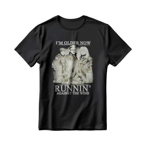 Im Older Now But Im Still Runnin Against The Wind Signatures Men's T-Shirt