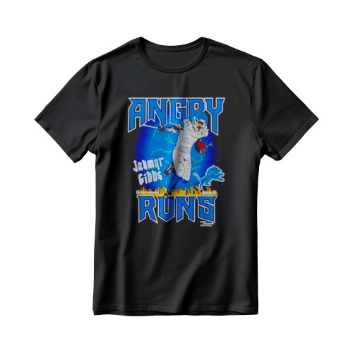 Jahmyr Gibbs Detroit Lions Angry Runs Player Men's T-Shirt