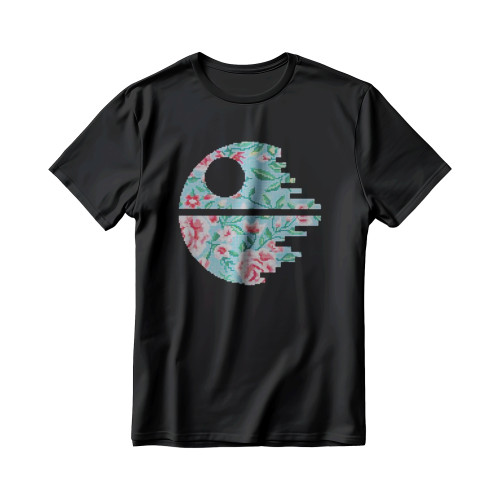 Star Wars Inspired Death Star Cross Stitch Pattern Men's T-Shirt