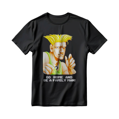 Street Fighter Guile Go Home And Be A Family Man Men's T-Shirt