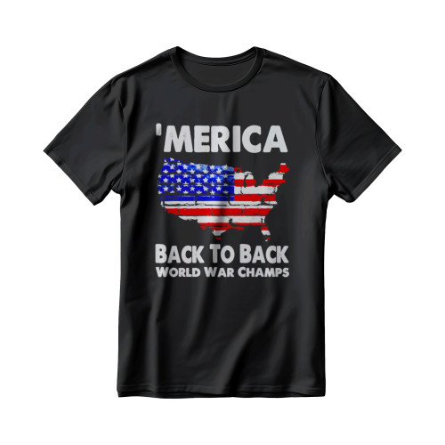 Merica Back To Back World War Champs Men's T-Shirt