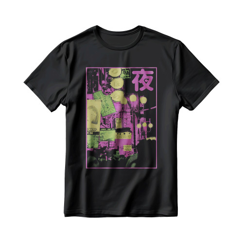 Neon Street Japan Anime Men's T-Shirt