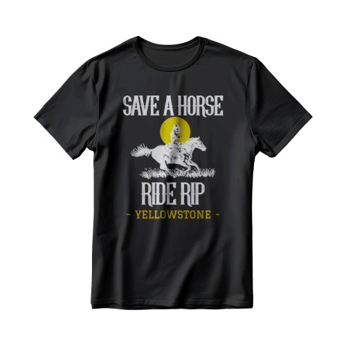 Save A Horse Ride Rip Yellowstone Montana Men's T-Shirt