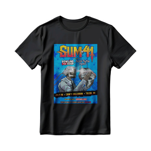 Sum 41 Bowling For Soup 2022 Tour Tulsa Concert Men's T-Shirt