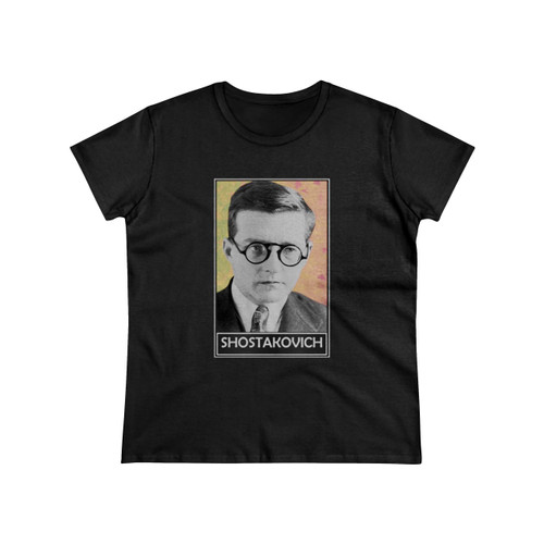 Dmitri Shostakovich Colored Vintage Women's T-Shirt