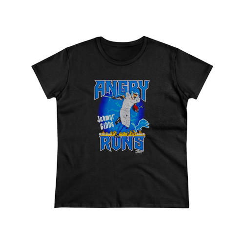 Jahmyr Gibbs Detroit Lions Angry Runs Player Women's T-Shirt