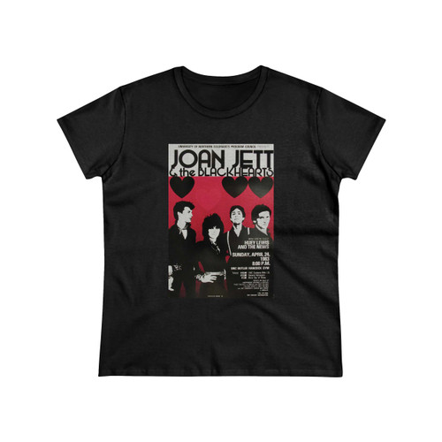 Joan Jett And The Blackhearts Mini Concert Reproduction Women's T-Shirt Joan Jett And The Blackhearts Mini Concert Reproduction Women's T-Shirt