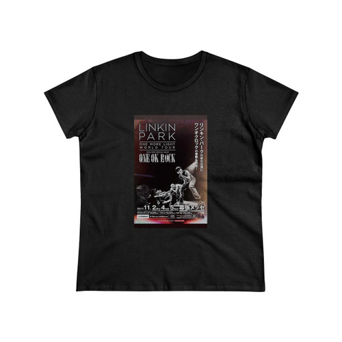 Linkin Park Poster Photo Print Chester Bennington Mike Shinoda Joe Hanh Tour Women's T-Shirt
