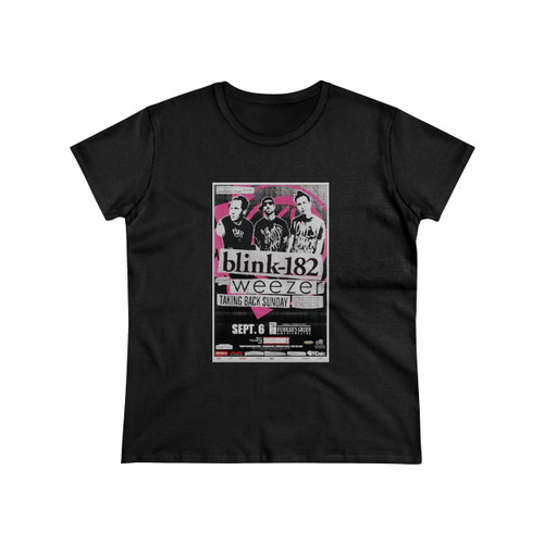 Blink 182 Weezer Taking Back Sunday Women's T-Shirt