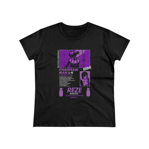 Bright Poor Young Man Contracted Dog Like Demon Reze Chainsaw Women's T-Shirt