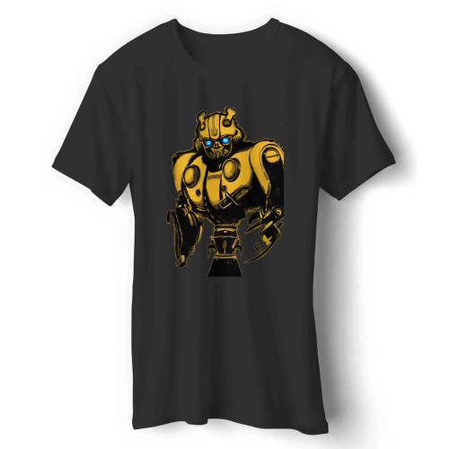 Movie Robot Bumblebee Inspired Custom Art Man's T-Shirt