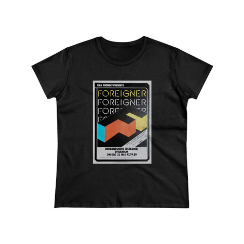 Nostalgipalatset Foreigner Stockholm 22 Maj Concert Women's T-Shirt