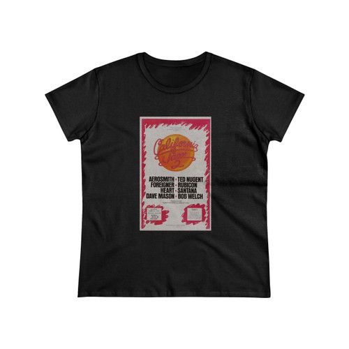 California Jam 2 Aerosmith Foreigner Dave Mason Women's T-Shirt