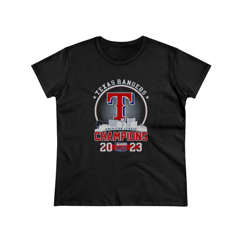 Texas Rangers 2023 Skyline American League Champions Women's T-Shirt