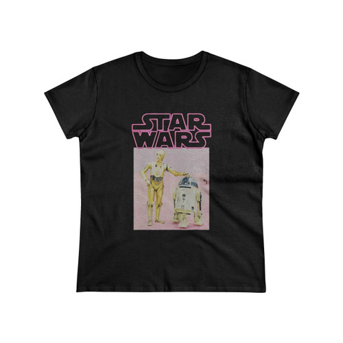Star Wars R2 D2 C 3Po Pink Neon Women's T-Shirt