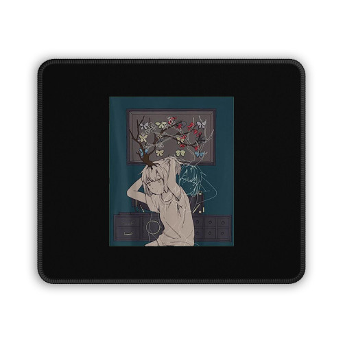 Anime Lofi Girl Mouse Pad