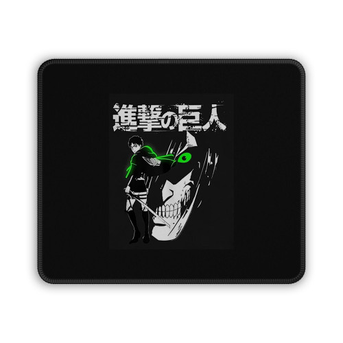 Attack On Titan Eren Jaeger Glow Kanji Mouse Pad