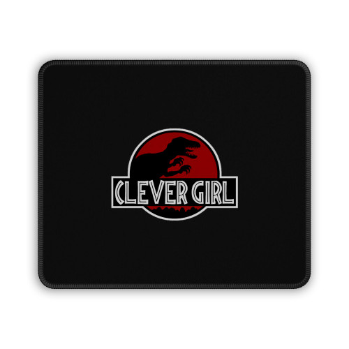 Clever Girl Velociraptor Jurassic Park Inspired Dinosaur Parody Mouse Pad