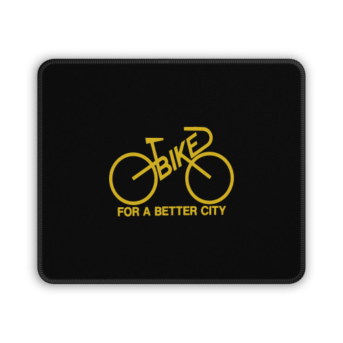 Bike For A Better City Yellow Logo Collection Vintage Logo 1970 Bike Lobby New York City Mouse Pad