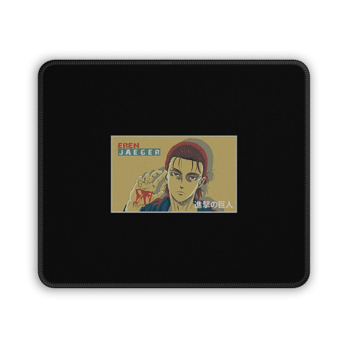 Eren Jaeger Kanji Attack On Titan Mouse Pad