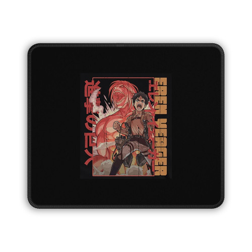 Eren Yeager Attack On Titan Anime Aot Mouse Pad