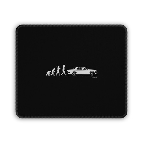 Evolution Of Man Classic W123 Coupe Mouse Pad