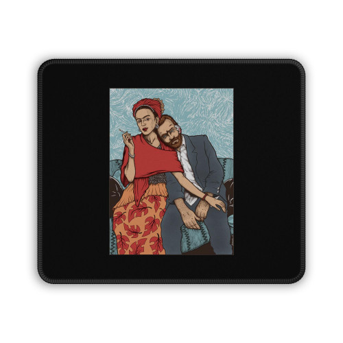Frida Kahlo And Vincent Van Gogh Cool Ideal Mouse Pad