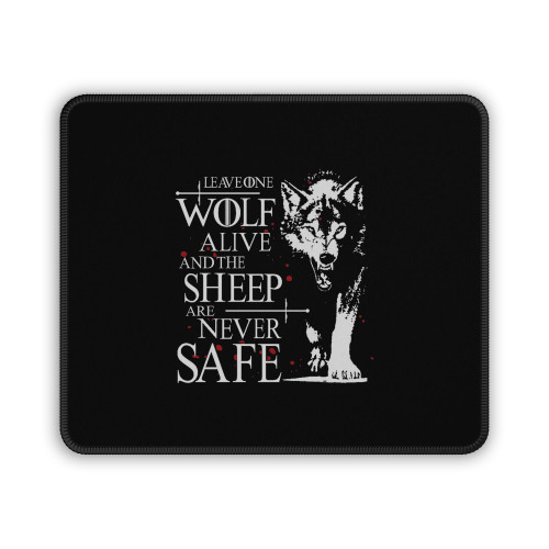 Game Of Thrones Leave One Wolf Alive Arya Stark Mouse Pad