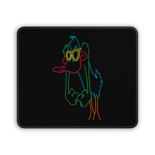 Daffy Duck Neon Outline Mouse Pad Daffy Duck Neon Outline Mouse Pad