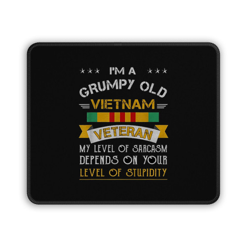 Grumpy Old Vietnam Veteran Mouse Pad