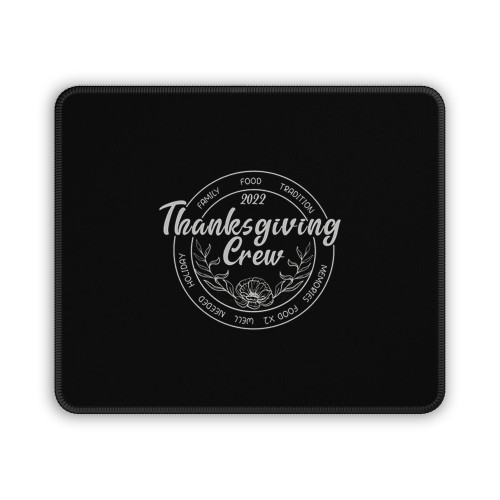 Happy Thanks Giving Logo Art Mouse Pad