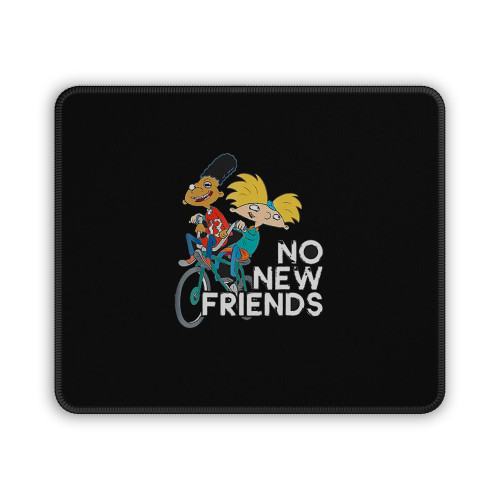 Hey Arnold Funny No New Friends Mouse Pad