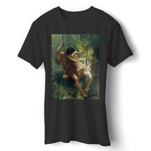 Pierre Auguste Cot Springtime Romanticism Man's T-Shirt