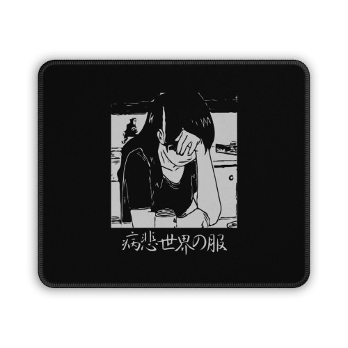 Depressed Anti Social Anime Mouse Pad