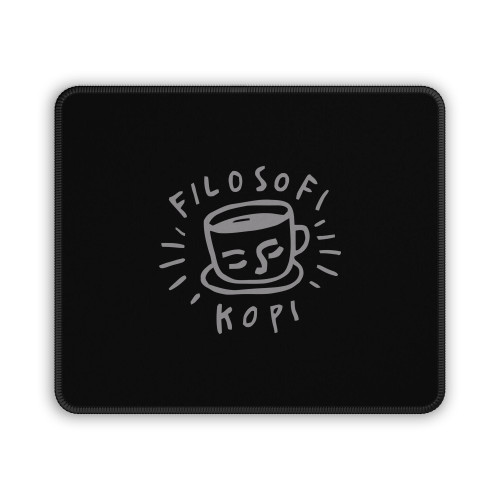 Filosofi Kopi Film Indonesia Black Coffee Mouse Pad