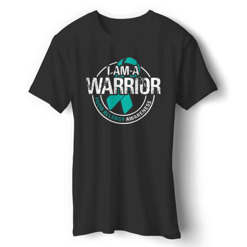 I Am A Warrior Food Allergy Awareness Man's T-Shirt