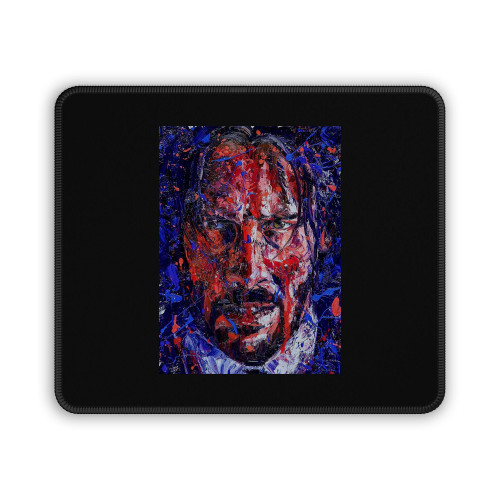 John Wick Face Art Mouse Pad