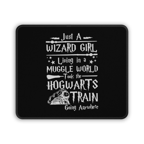 Just A Wizard Girl Train Mouse Pad