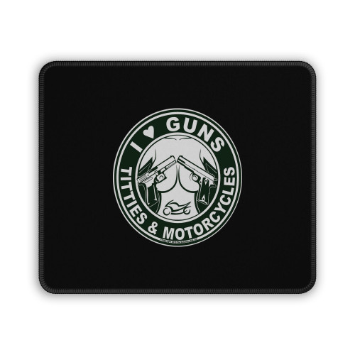 I Love Titties Motorcycles Mouse Pad
