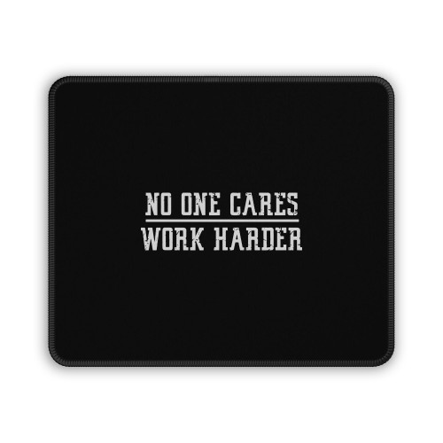 Lamar Jackson No One Cares Work Harder Mouse Pad