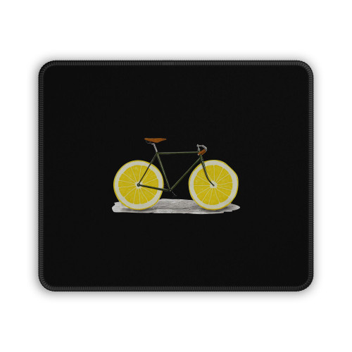 Lemon Wheels Retro Mouse Pad
