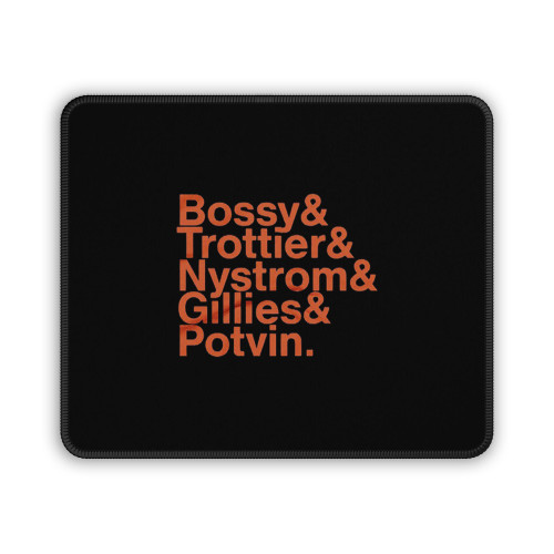 Long Island In 80 Bossy Trottier Nystrom Gillies Potvin Mouse Pad