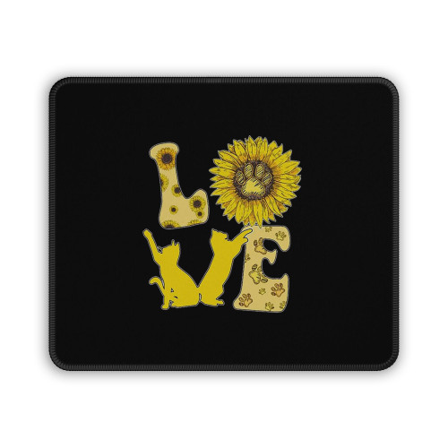 Love Sunflower Funny Mouse Pad